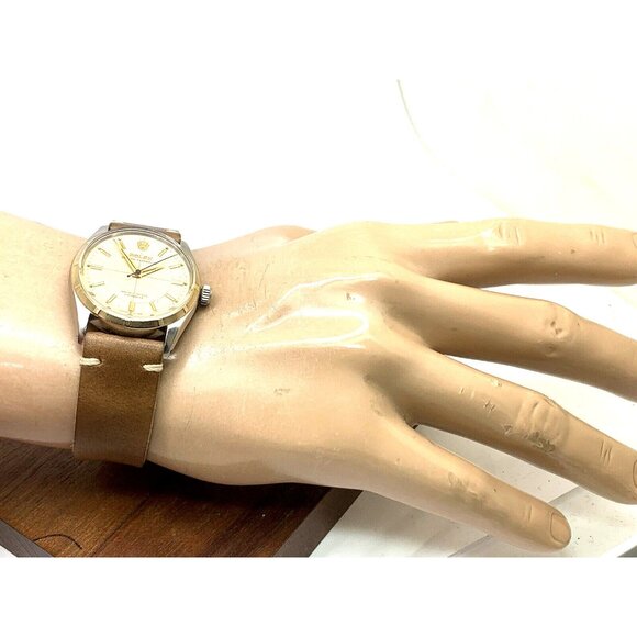 Rolex Oyster Perpetual 6565 Chronometer Men's Watch Swiss Automatic Vintage - Picture 4 of 13